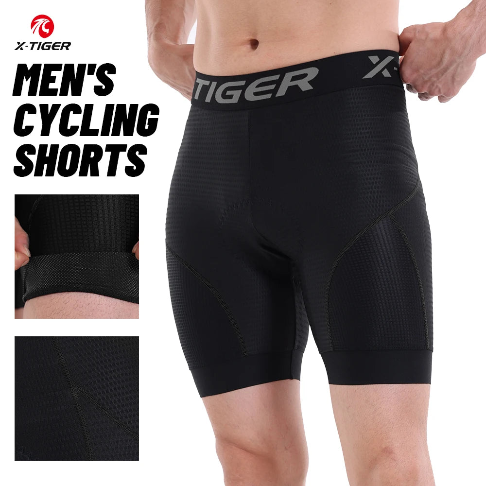 X-TIGER Breathable cycling shorts Pockets Gel padded Reflective Bicycle MTB underwear Sports Leisure Pants Cycling clothing