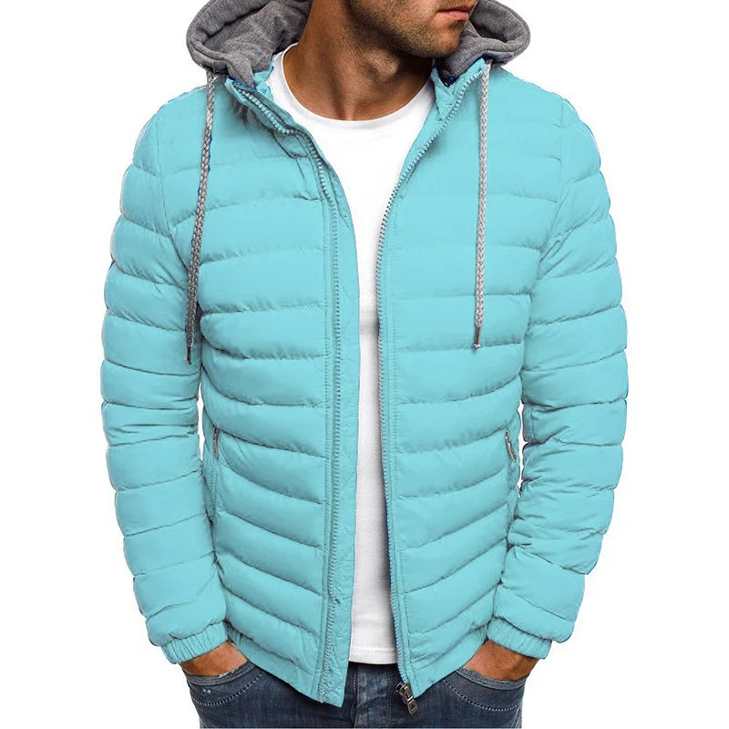 Male Loose Overcoat Clothing Outdoor Casual Sportswear Fashion Streetwear Style Hooded Warm Zipper Jacket 2025 Autumn And Winte