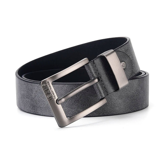 New Men's High-Quality PU Leather Belt Metal Pin Buckle Belt Leisure Business Waistband Fashionable Male Accessory Designer Belt