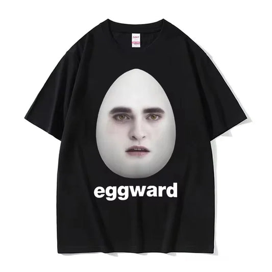 Hot Twilight Eggward Funny Meme T Shirt Edward Cullen Parody Humor Tshirt Men Women Casual Cotton Short Sleeve T-shirt Tops