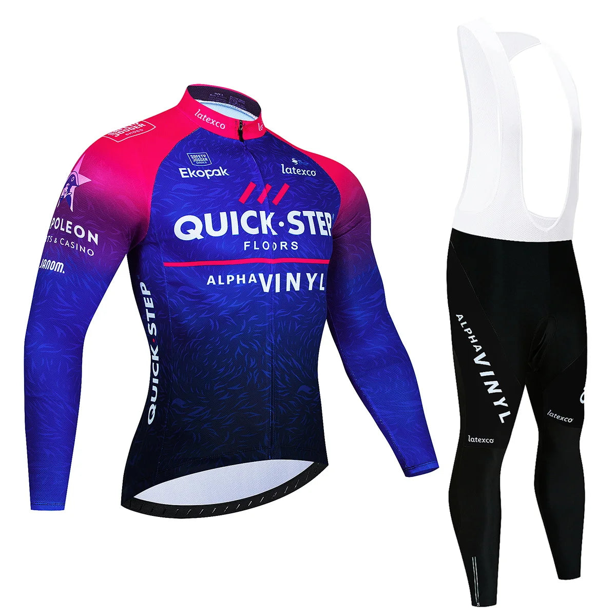 Winter QUICK STEP Cycling Jerseys Set MTB Bike Clothes Maillot Ropa Ciclismo Invierno Bicycle Thermal Fleece Cycling Clothing