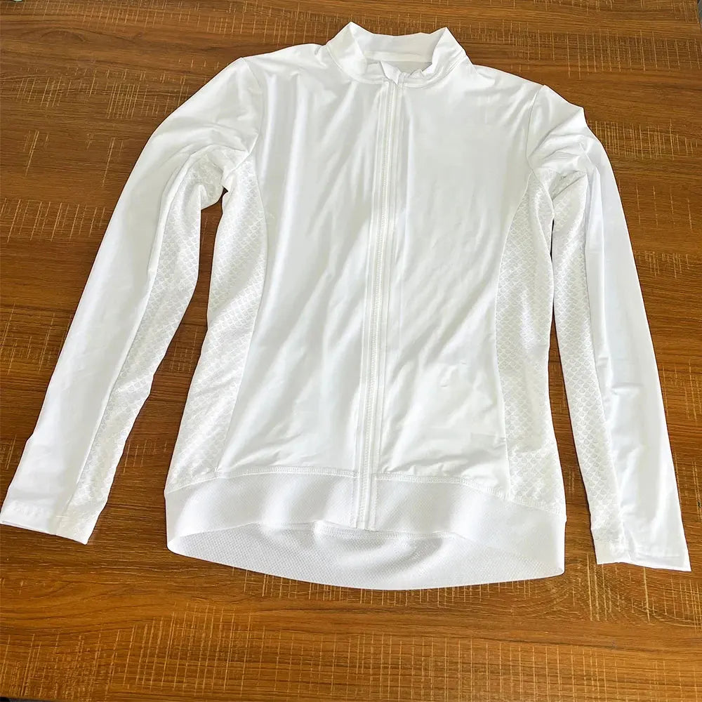 HISERWA Men Cycling Jersey Long Sleeve Pro Aero Slim Fit Cycling Jersey MTB Road Bike Clothing Breathable Quick Dry Shirts Tops