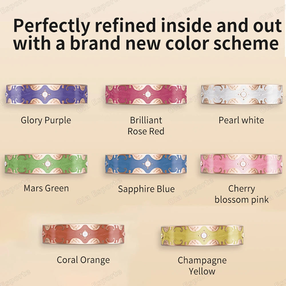 New Diamond Fashion Various Colors Available Women Smart Ring With Box Waterproof Lady ring Heart Rate Health Monitor Sport Ring