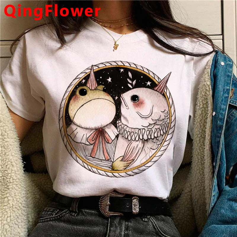 Kawaii Mushroom clothes women kawaii harajuku vintage t shirt graphic tees women streetwear