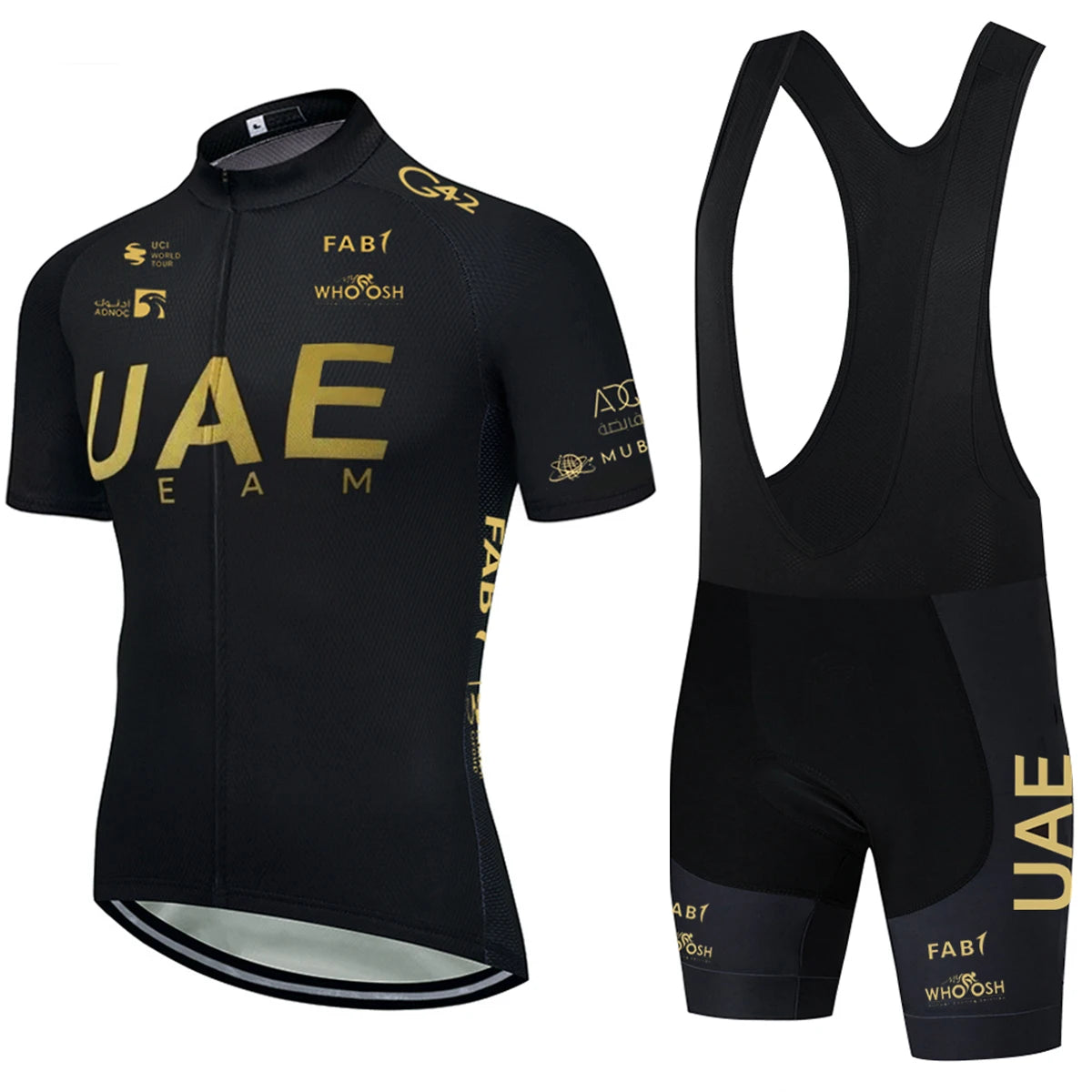 UAE Cycling Jersey Set 2026 Man's Team Short Sleeve Cycling Clothing MTB Bike Uniform Maillot Ropa Ciclismo Summer Bicycle Wear