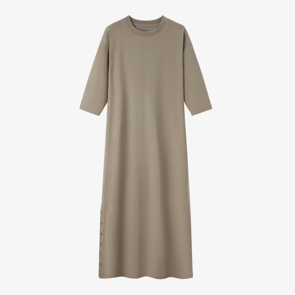 AS SS26 Fashion loose T-shirt dress + V neck T-shirt  + skirt  set casual style  woman clothes