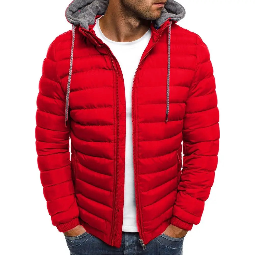 Male Loose Overcoat Clothing Outdoor Casual Sportswear Fashion Streetwear Style Hooded Warm Zipper Jacket 2025 Autumn And Winte