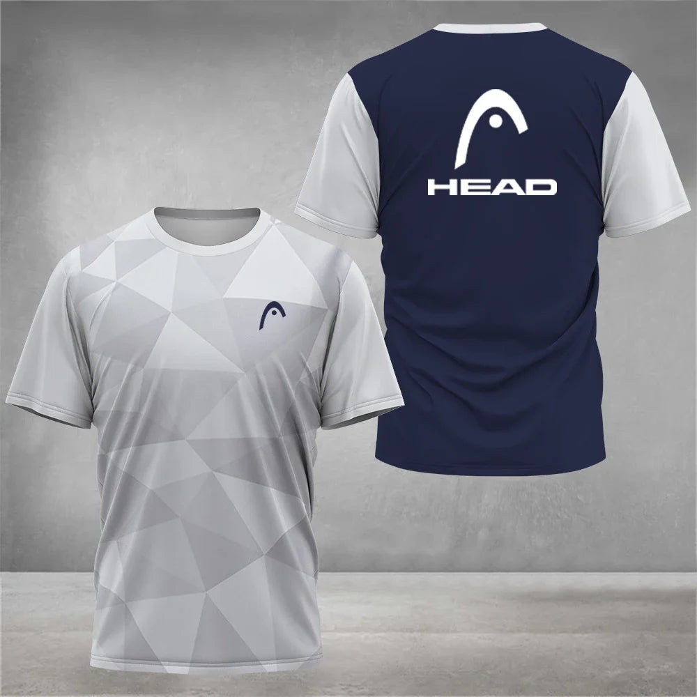 Summer Breathable Mens T Shirt Outdoor Badminton Table Tennis Jersey O Neck Short Sleeve Loose Top New Mountaineering Clothing