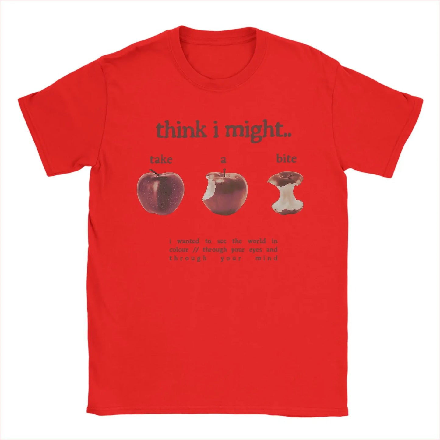 Take A Bite T Shirt Women Clothing Fashion Short Sleeve Round Collar Tees Trendy T-Shirt Casual Women Clothes