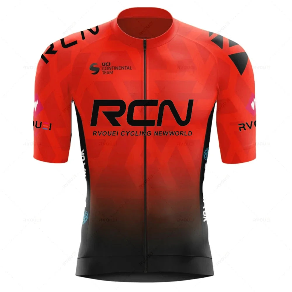 2026 Rvouei Team Cycling Jersey Set Summer Breathable Road Bicycle Suit Riding Uniform Bike MTB Clothing New Sports Cycling Kits