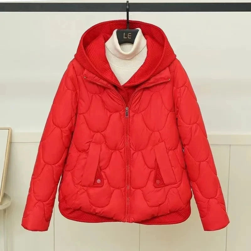2025 Fashion Coats Korean Style Loose Cropped Coat Women Jacket Women Parkas Warm Puffer Jackets Casual Coat New Winter Clothes