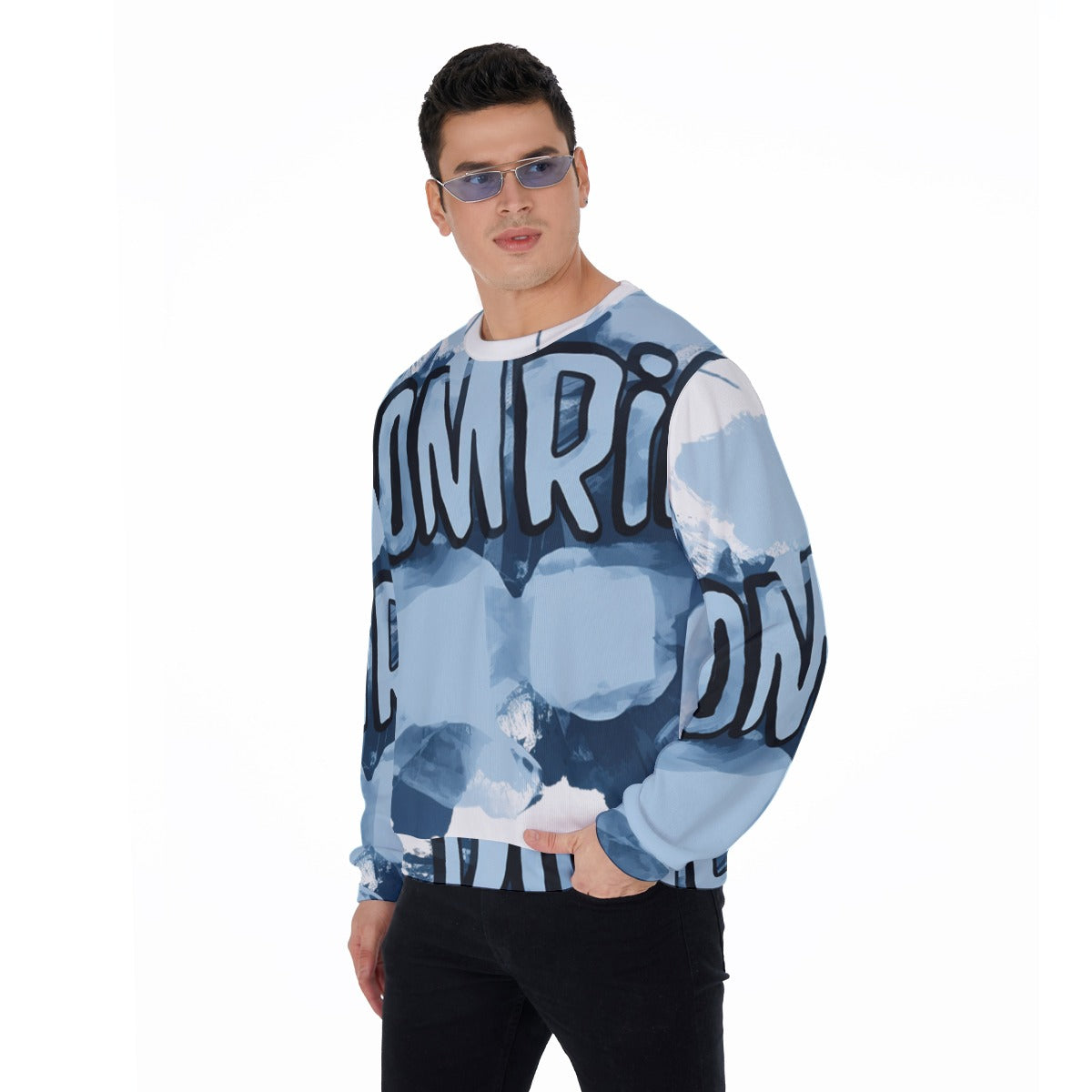 All-Over Print Men's Thicken Sweater