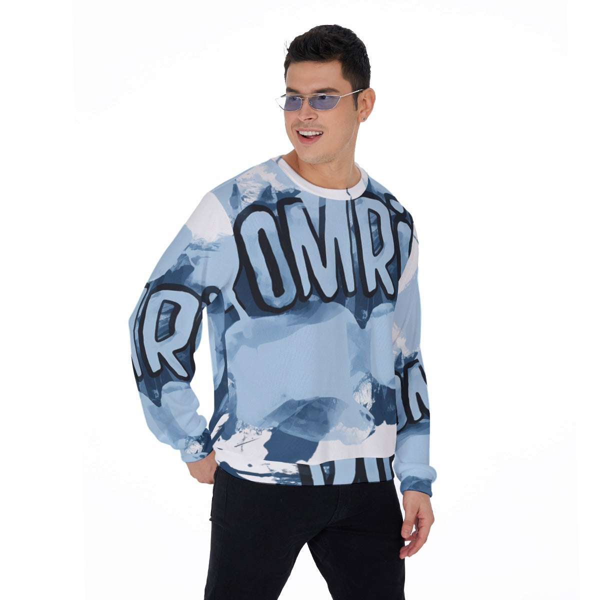 All-Over Print Men's Thicken Sweater