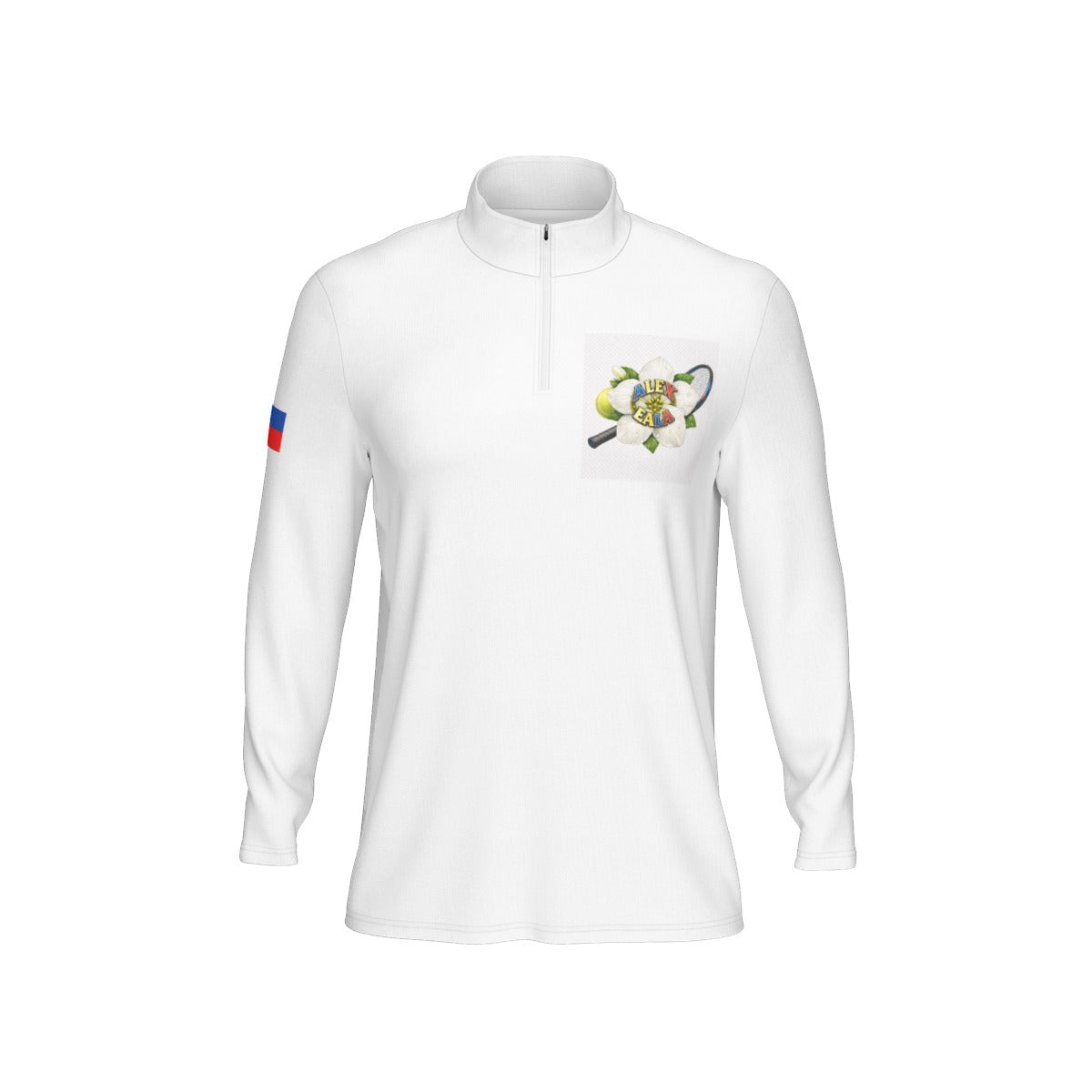 All-Over Print Men's Sports Collar Jersey With Long Sleeve| Interlock