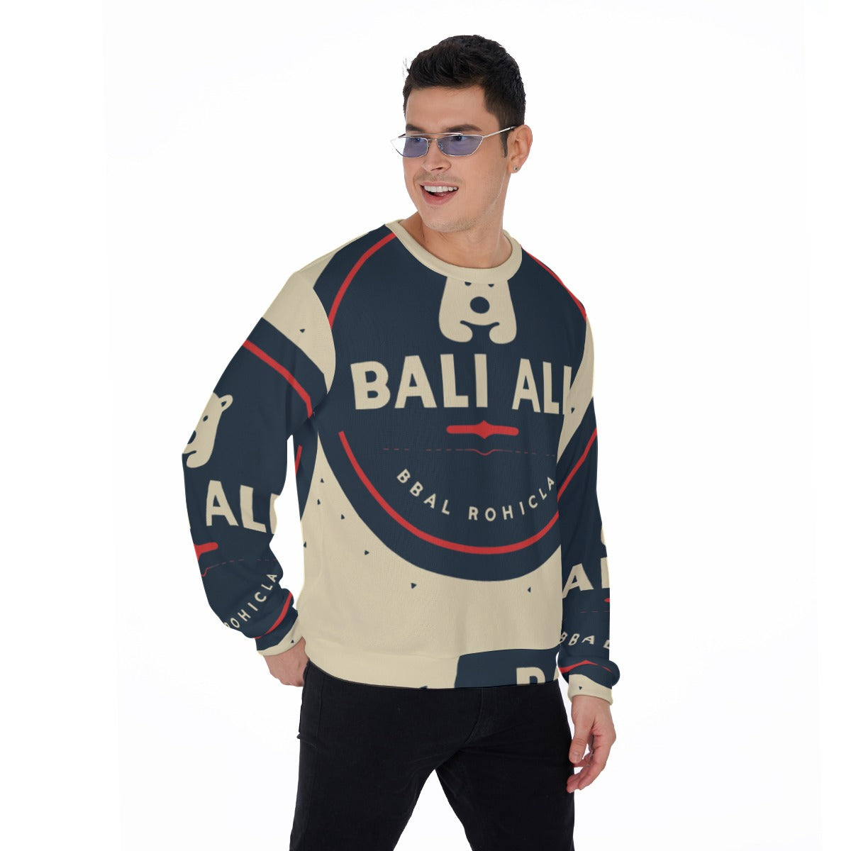 All-Over Print Men's Thicken Sweater