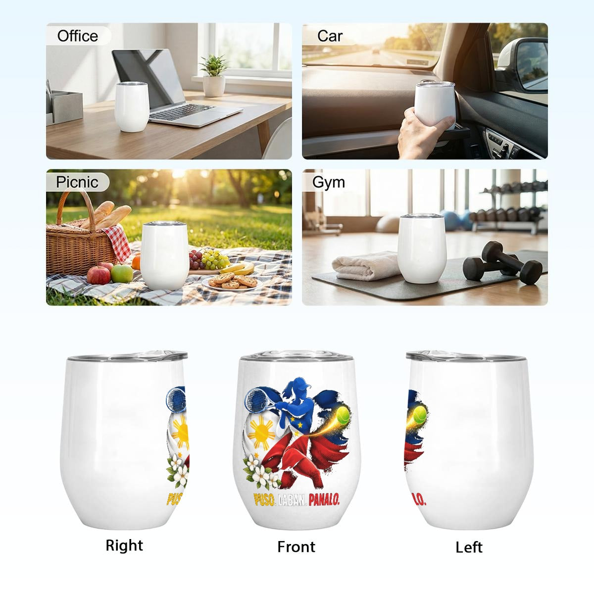 All-Over Print Egg Cup Wine Tumbler|12OZ