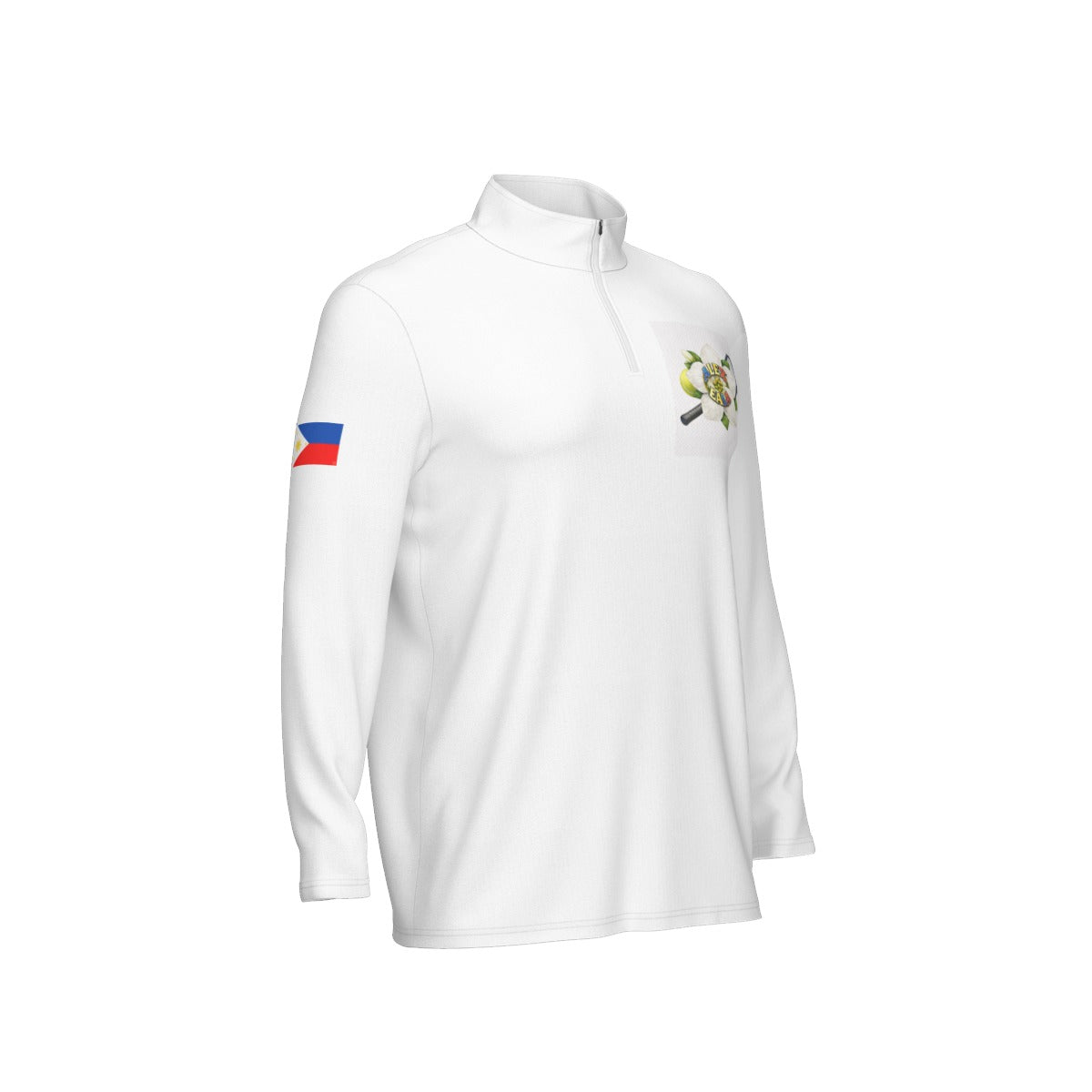 All-Over Print Men's Sports Collar Jersey With Long Sleeve| Interlock