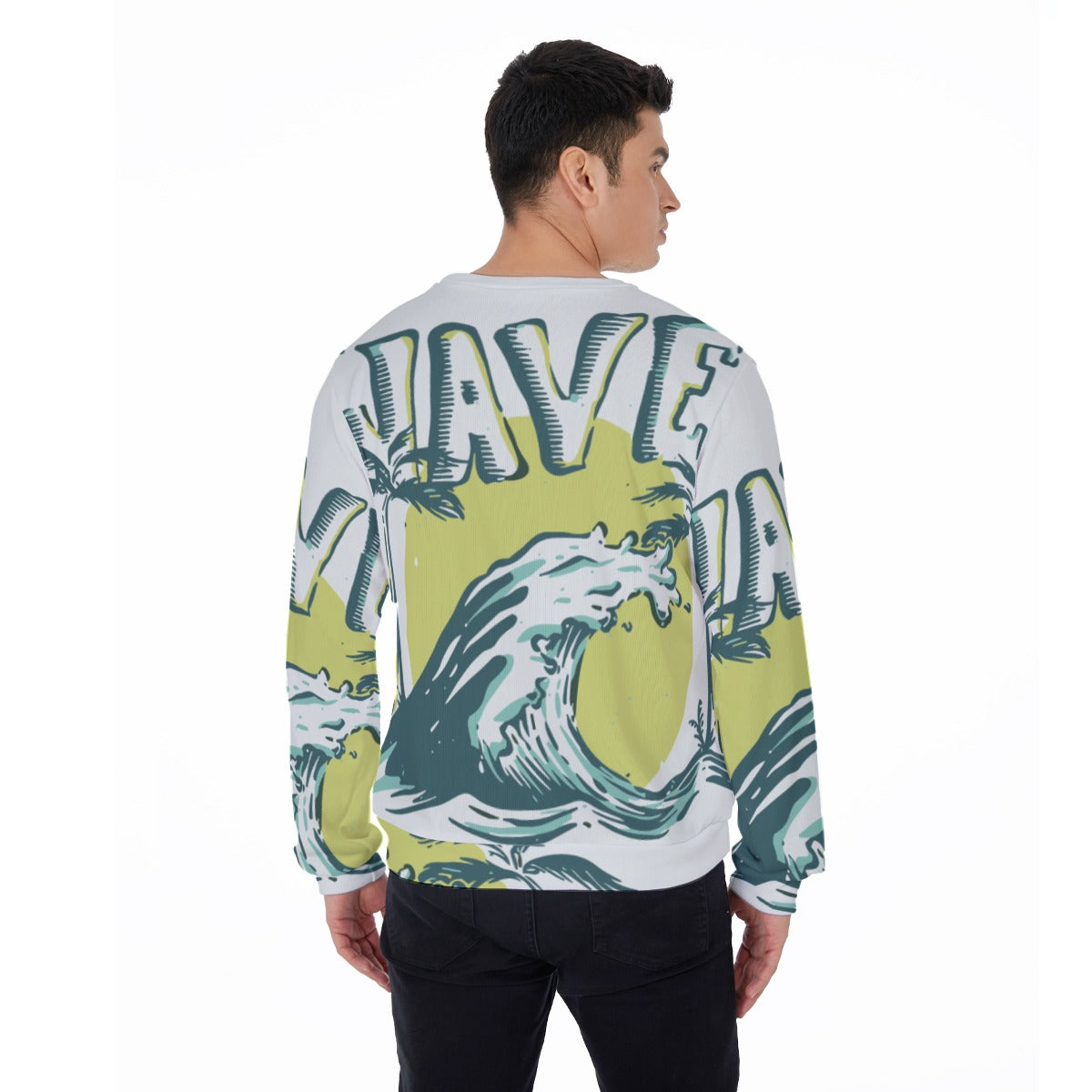 All-Over Print Men's Thicken Sweater