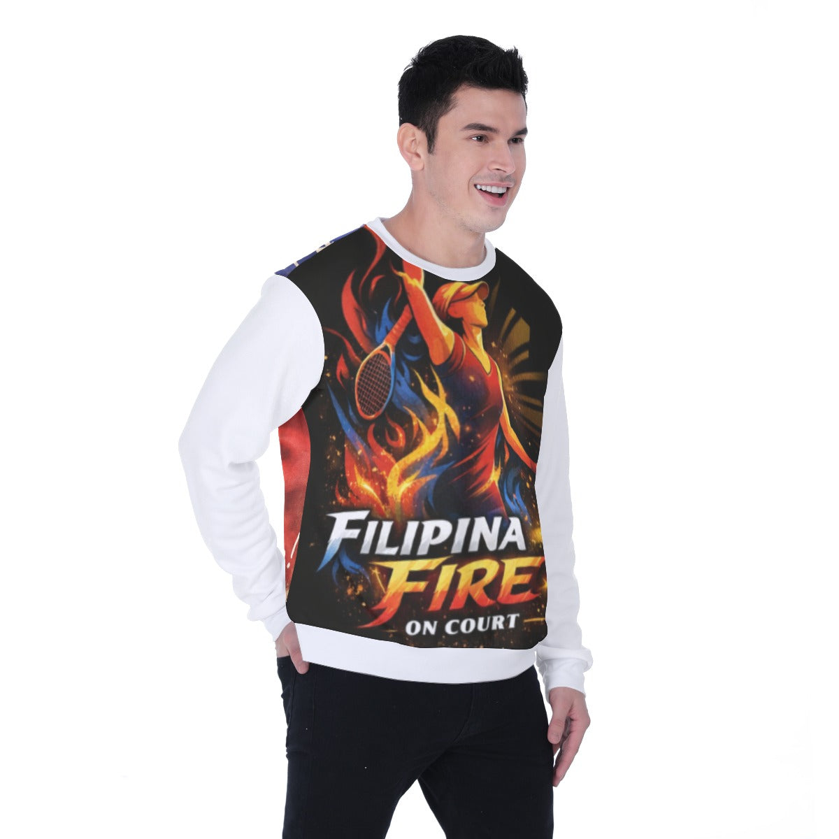 All-Over Print Men's Heavy Fleece Sweatshirt