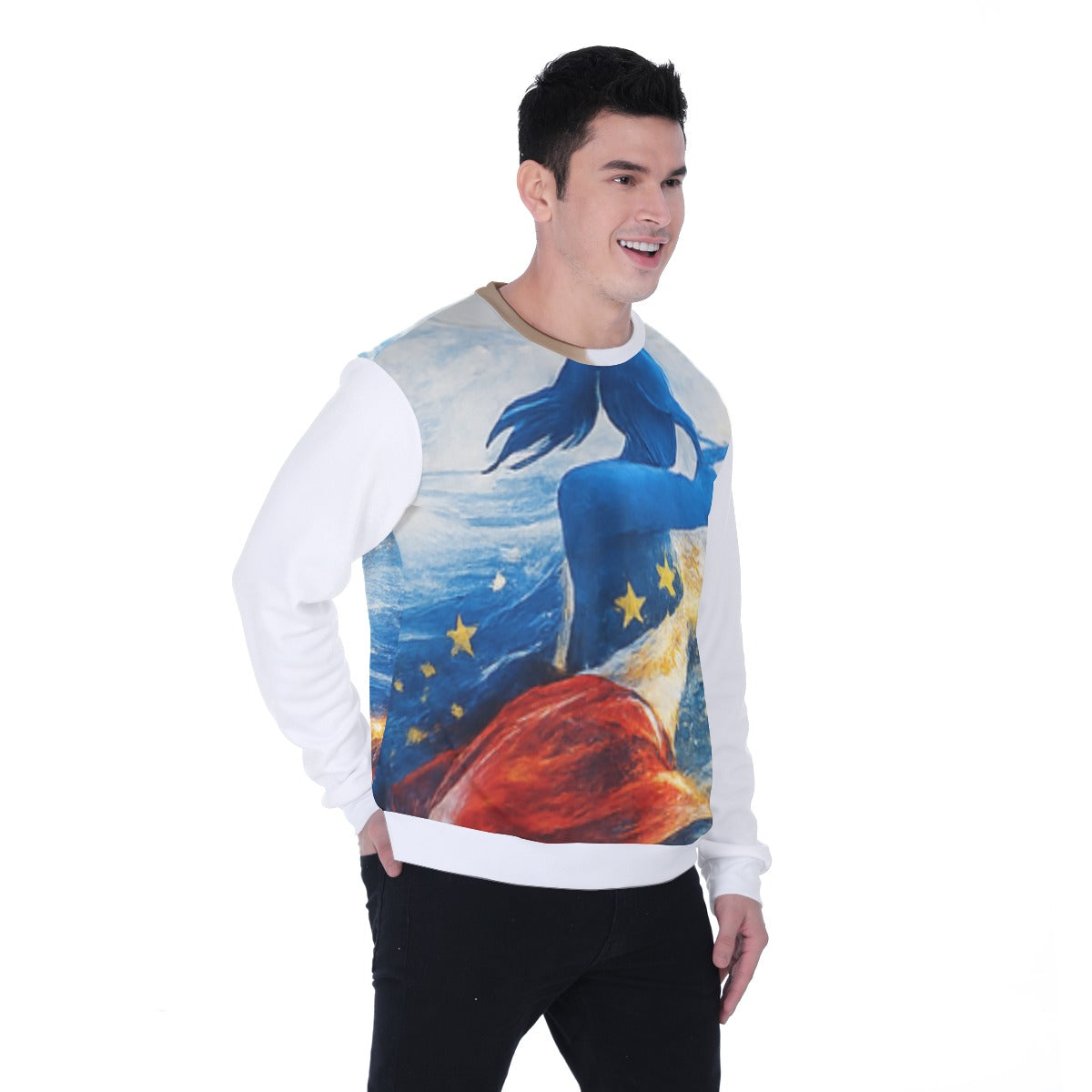 All-Over Print Men's Heavy Fleece Sweatshirt