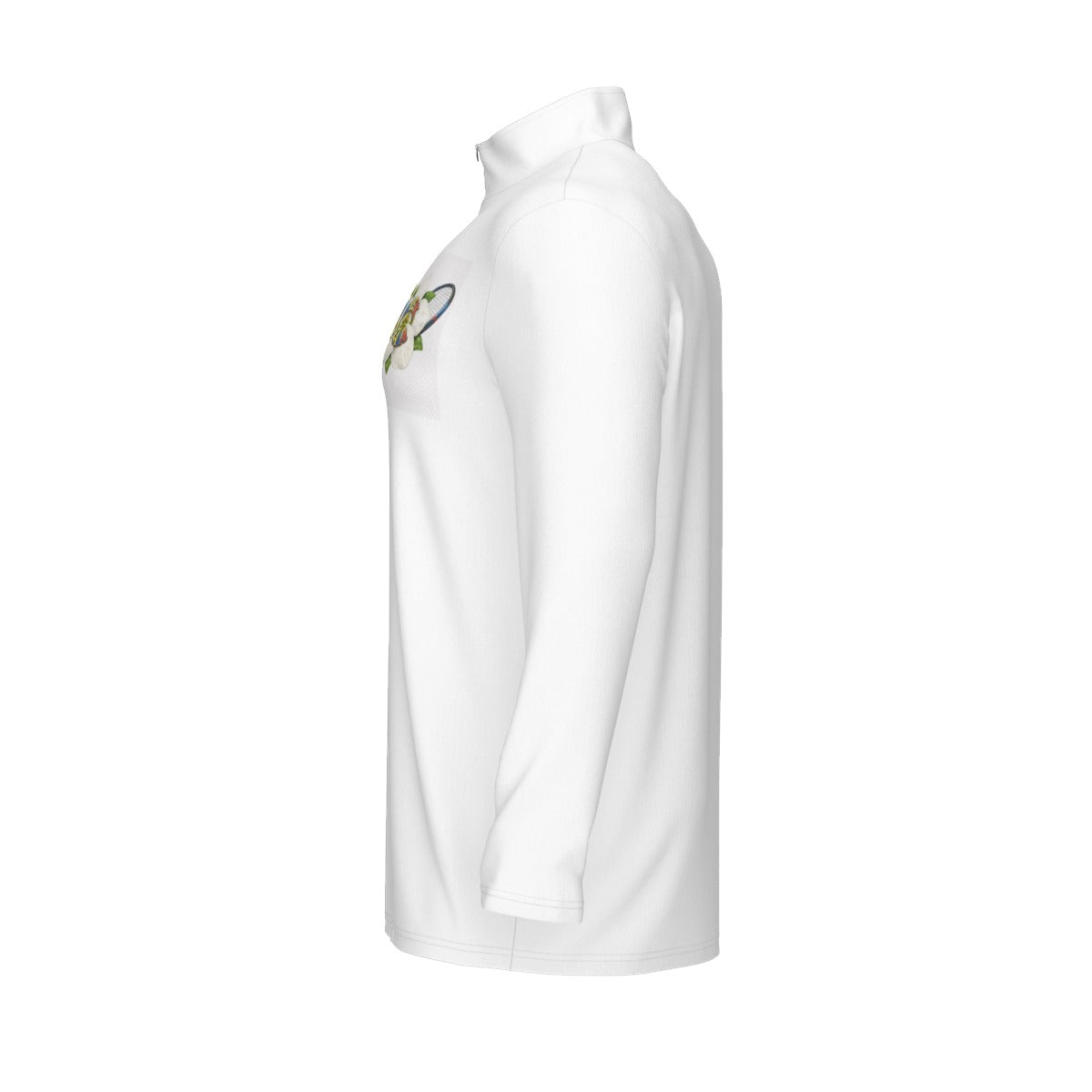 All-Over Print Men's Sports Collar Jersey With Long Sleeve| Interlock