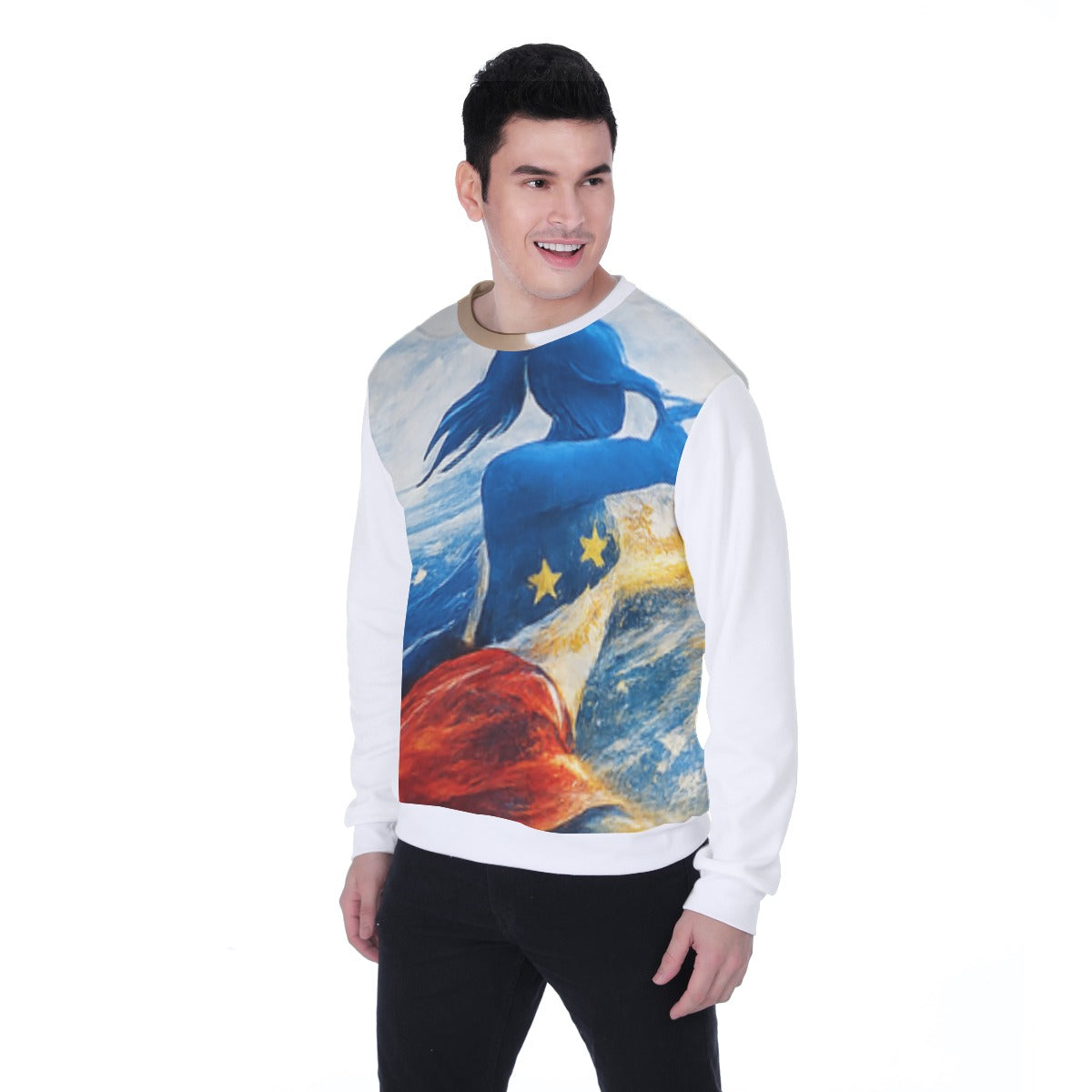 All-Over Print Men's Heavy Fleece Sweatshirt