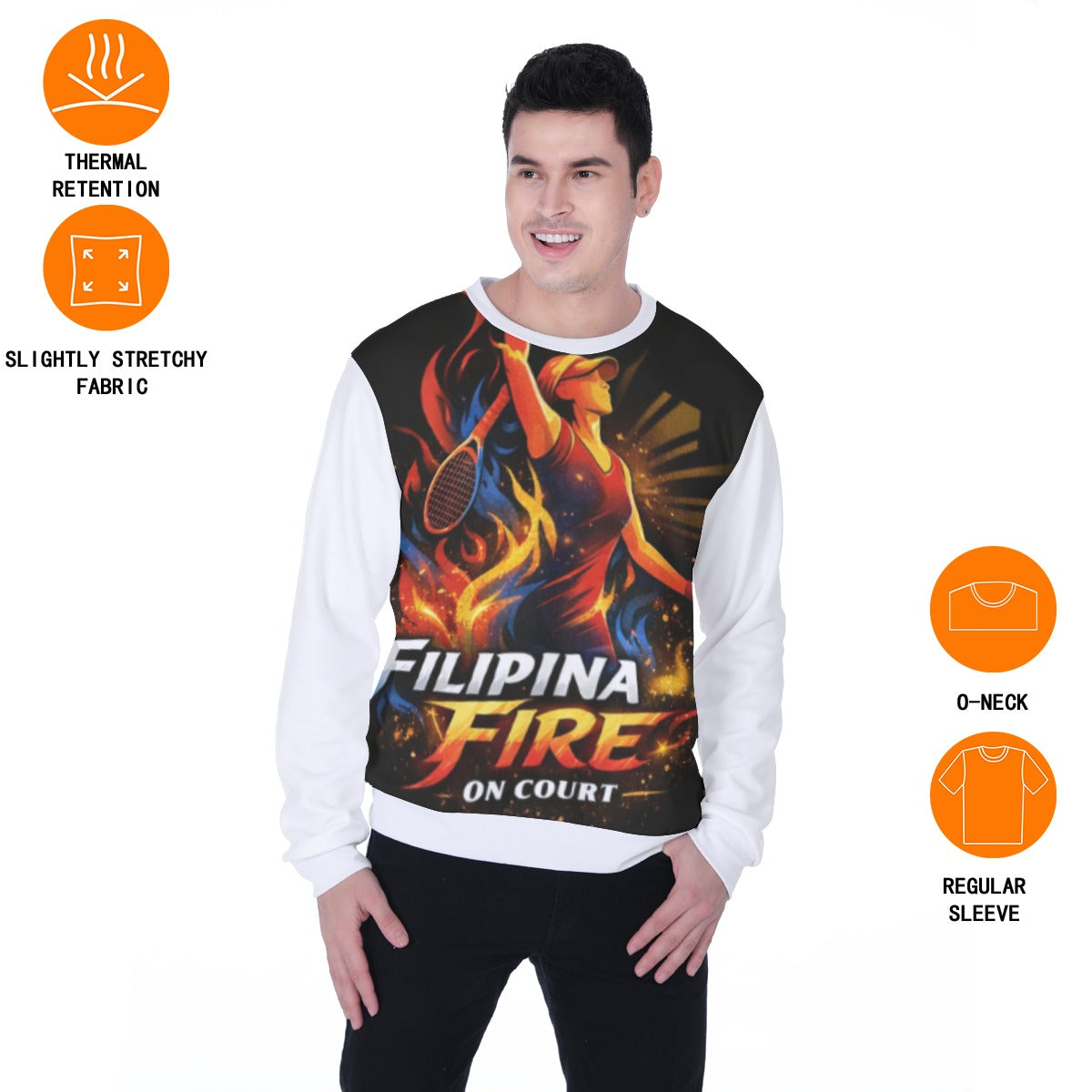 All-Over Print Men's Heavy Fleece Sweatshirt