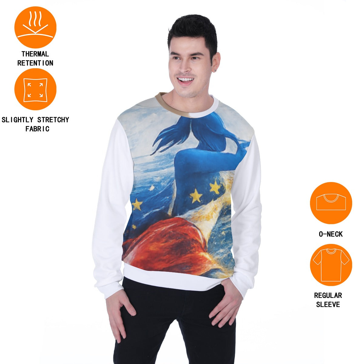 All-Over Print Men's Heavy Fleece Sweatshirt