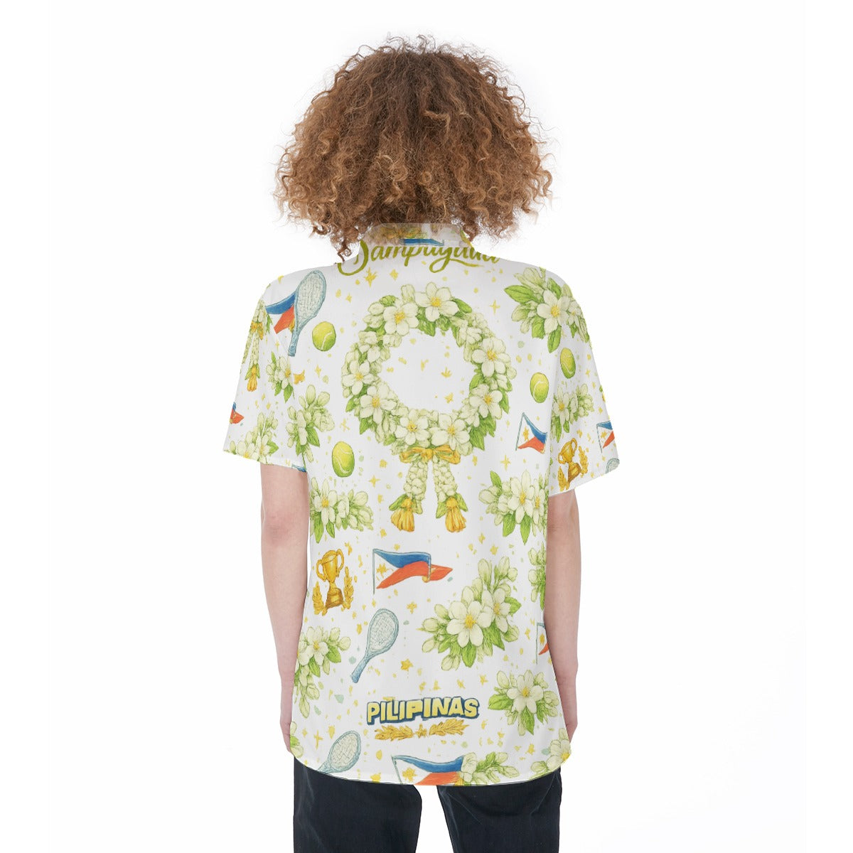 All-Over Print Women's Short Sleeve Shirt With Pocket