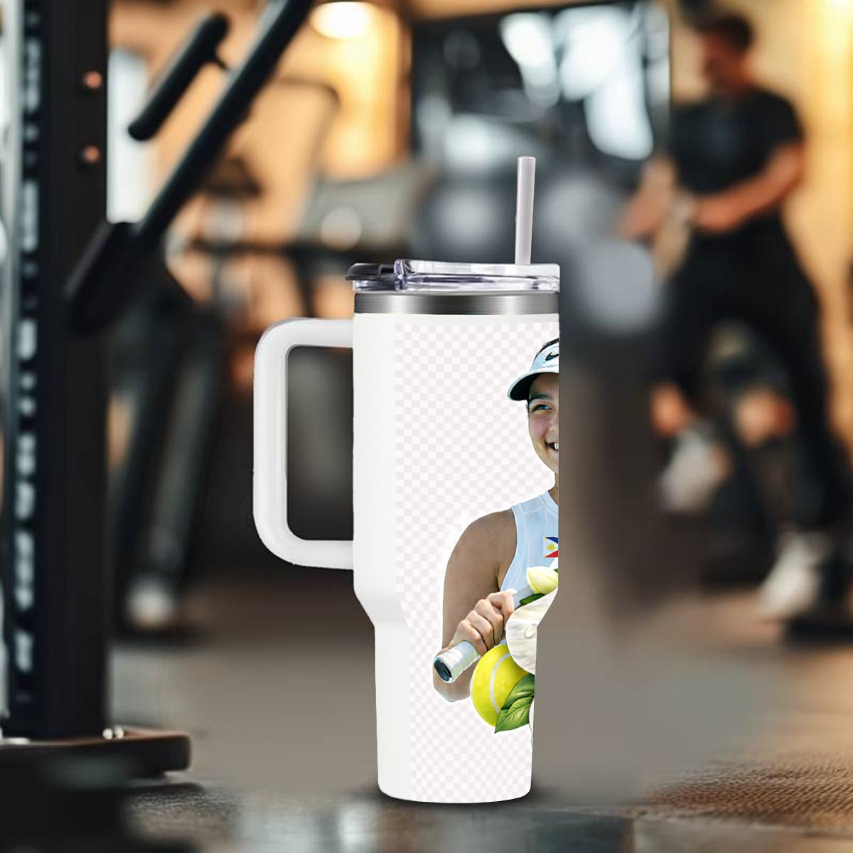 40 oz Tumbler With Handle Printed in USA