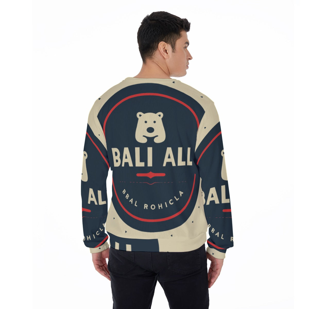 All-Over Print Men's Thicken Sweater
