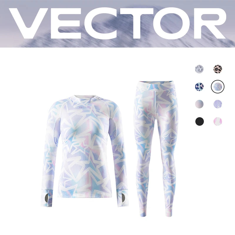 VECTOR Women Ultra Soft Winter Quick Dry Base Layering Set Microfiber Fleece Thermal Underwear Long Johns Set Clothes Plus Pants