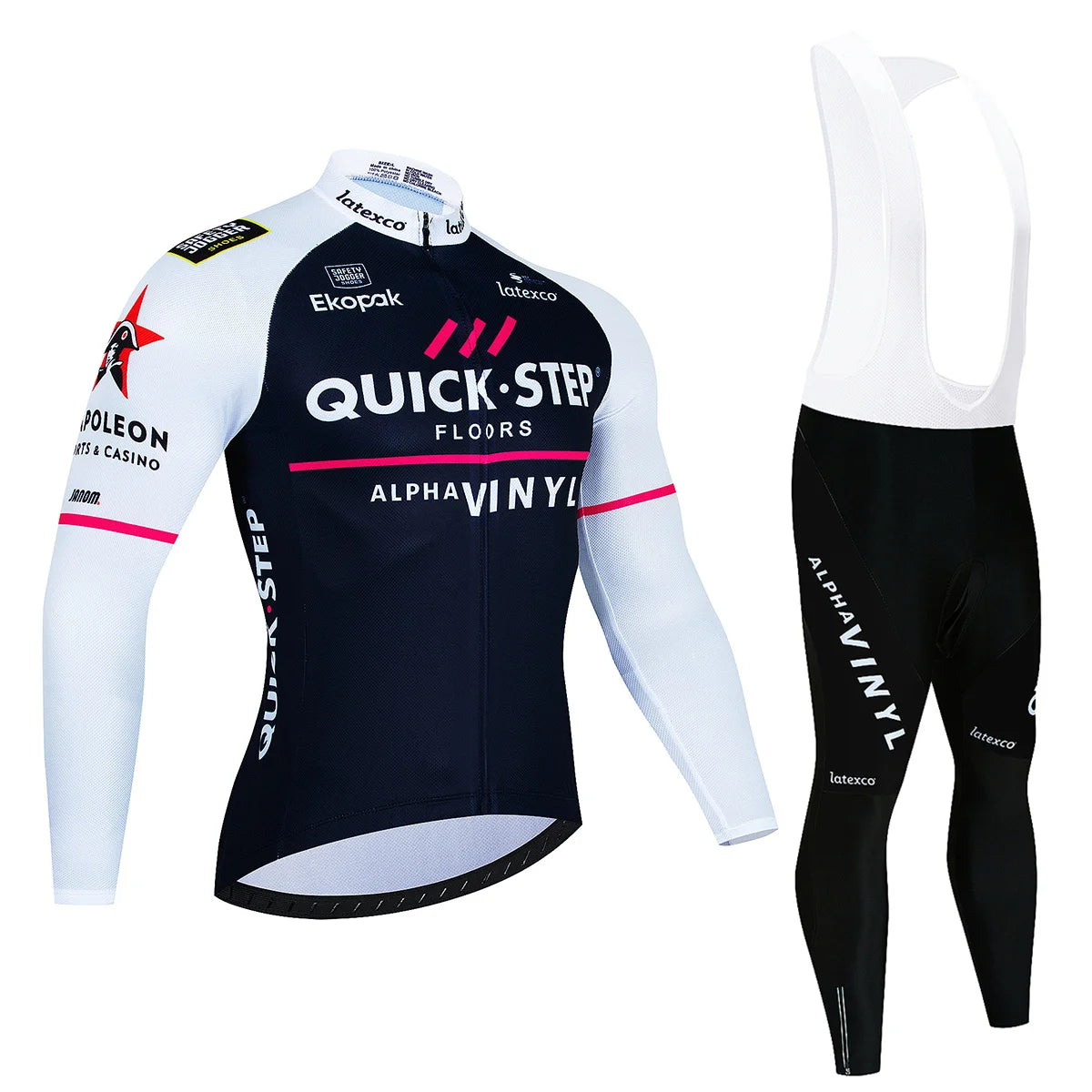 Winter QUICK STEP Cycling Jerseys Set MTB Bike Clothes Maillot Ropa Ciclismo Invierno Bicycle Thermal Fleece Cycling Clothing