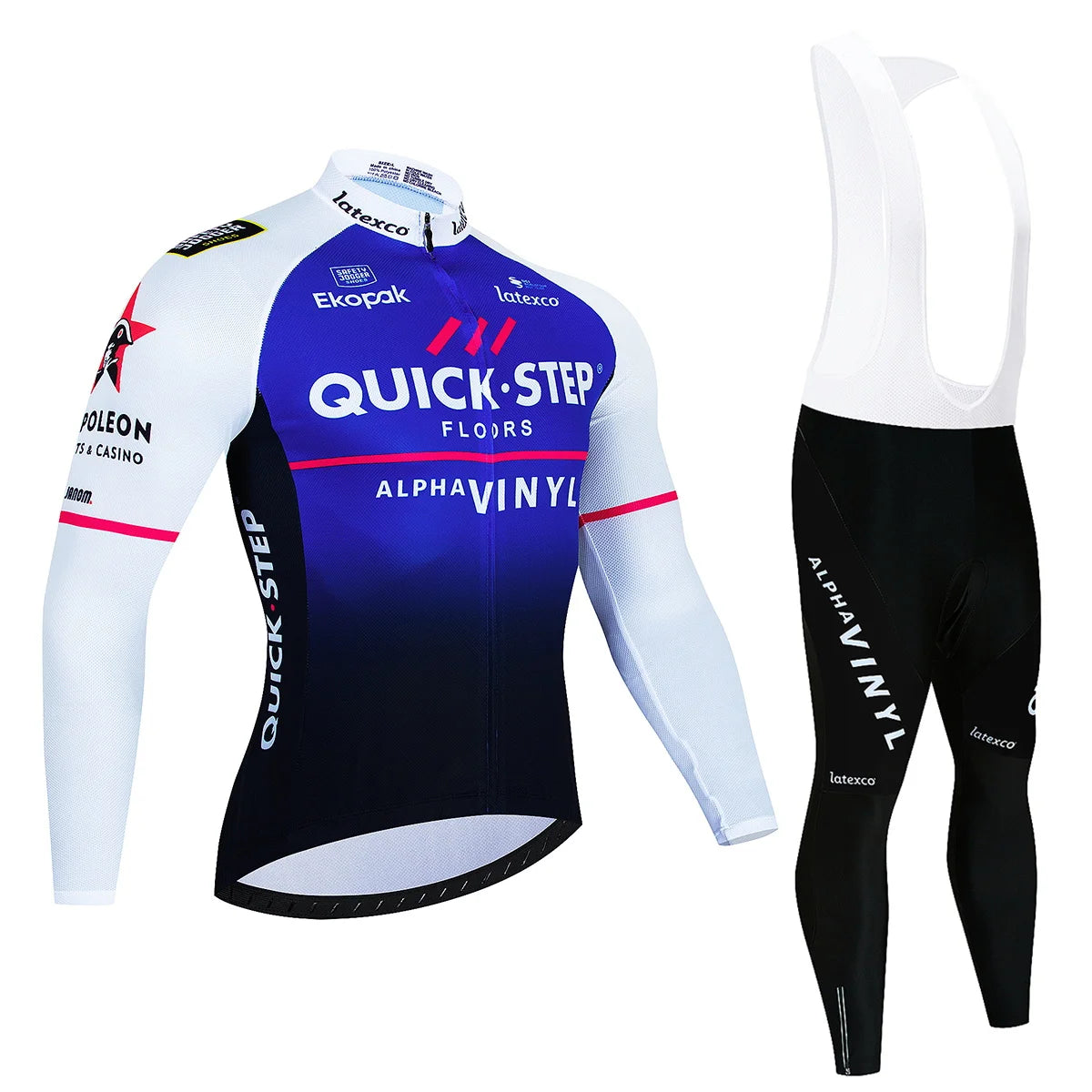 Winter QUICK STEP Cycling Jerseys Set MTB Bike Clothes Maillot Ropa Ciclismo Invierno Bicycle Thermal Fleece Cycling Clothing