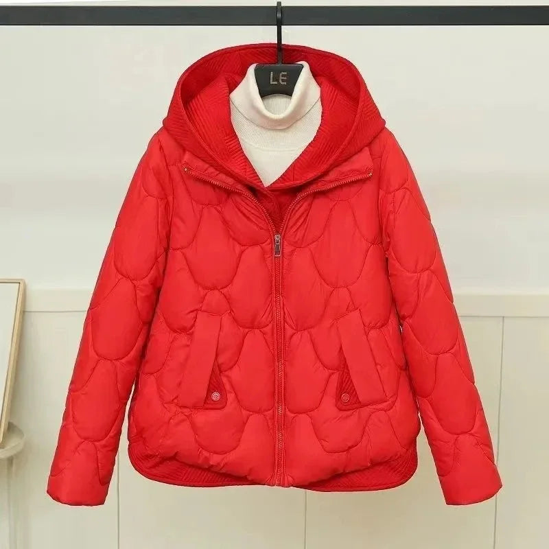 2025 Fashion Coats Korean Style Loose Cropped Coat Women Jacket Women Parkas Warm Puffer Jackets Casual Coat New Winter Clothes