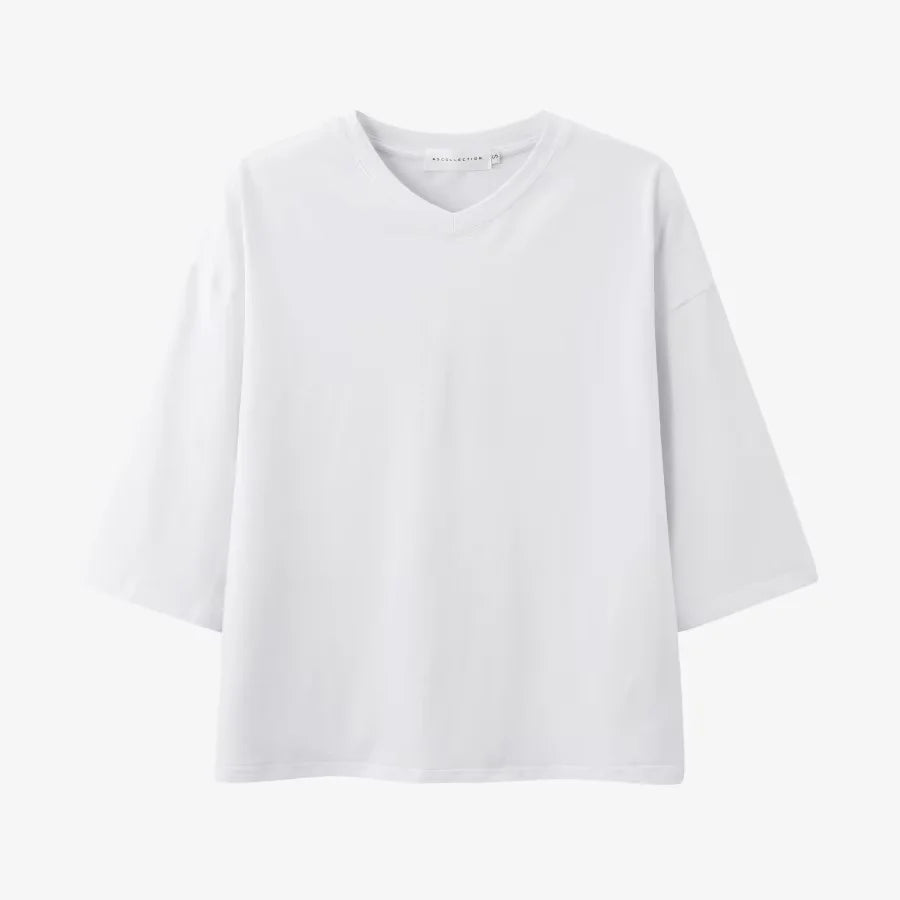 AS SS26 Fashion loose T-shirt dress + V neck T-shirt  + skirt  set casual style  woman clothes