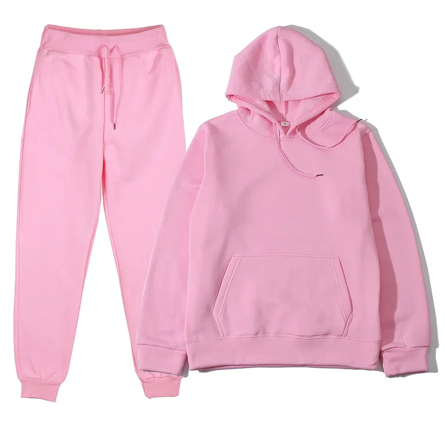 Men's Sports Suits Fashion Tracksuit Women Hoodies + Pants Two Pieces Sets Running Casual Sweatshirts Sweatpants Men's Clothing