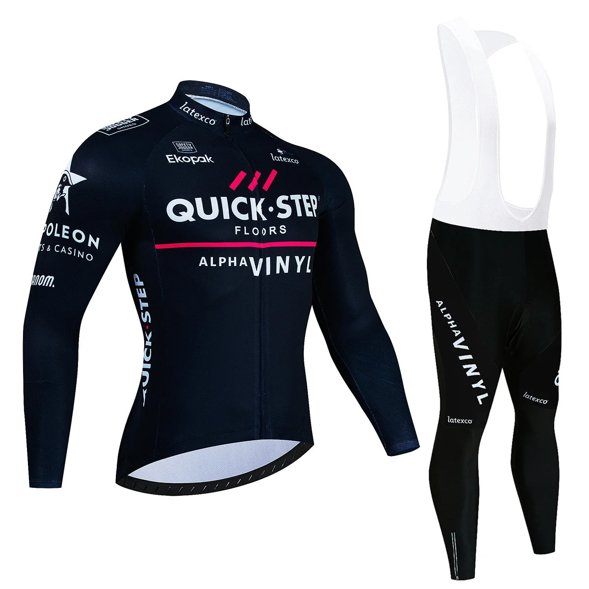 Winter QUICK STEP Cycling Jerseys Set MTB Bike Clothes Maillot Ropa Ciclismo Invierno Bicycle Thermal Fleece Cycling Clothing
