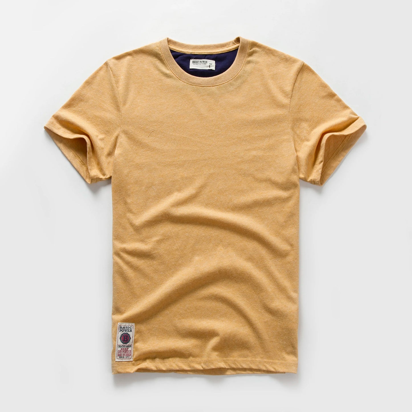 New Men Cotton Solid T-Shirt Mens Short Sleeve T-shirt Multi Pure Color Fancy Yarns T Shirt Color Wine White Blue