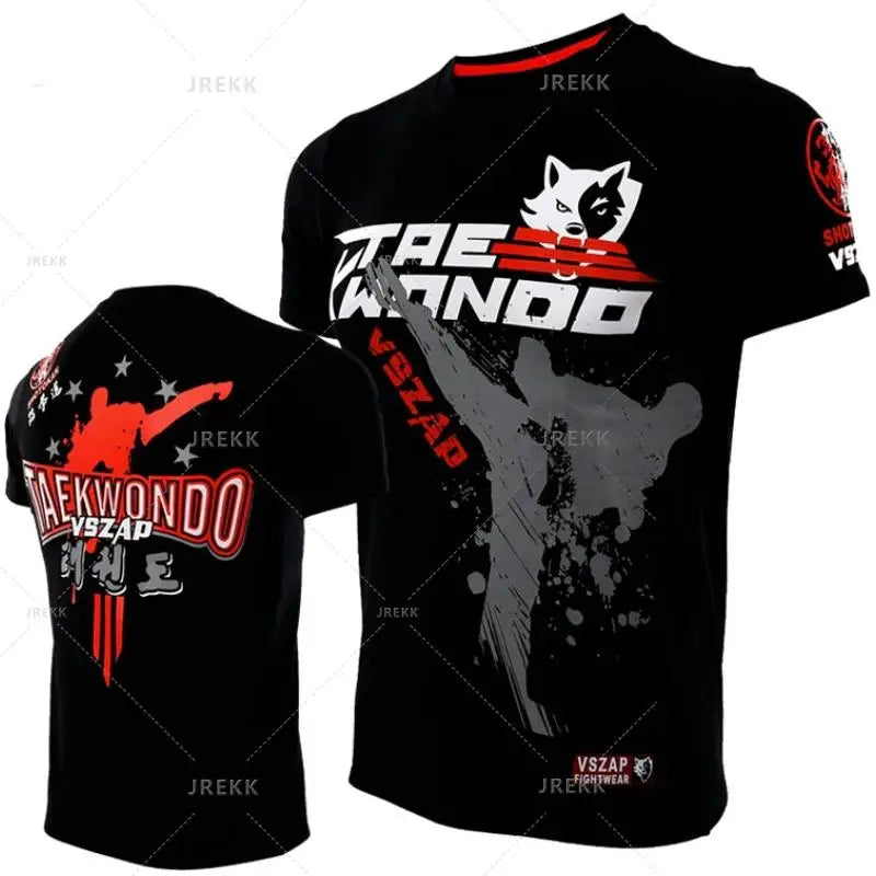 Muay Thai T Shirt Running Fitness Sports T-shirt For Men Outdoor Boxing Wrestling Tracksuits Summer Women's Clothing Sweatshirt