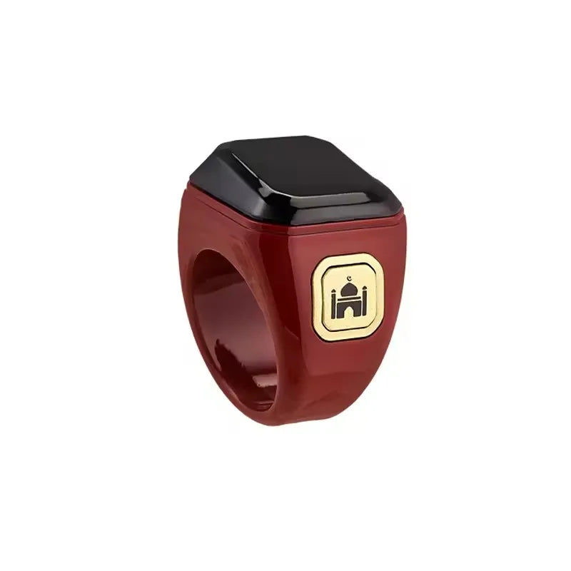 2026 Newest Qibla Zikr Muslim Smart Ring Tally Tasbeeh Counter 5 Prayer Time Reminder Waterproof Smart Rings Men Women Muslims