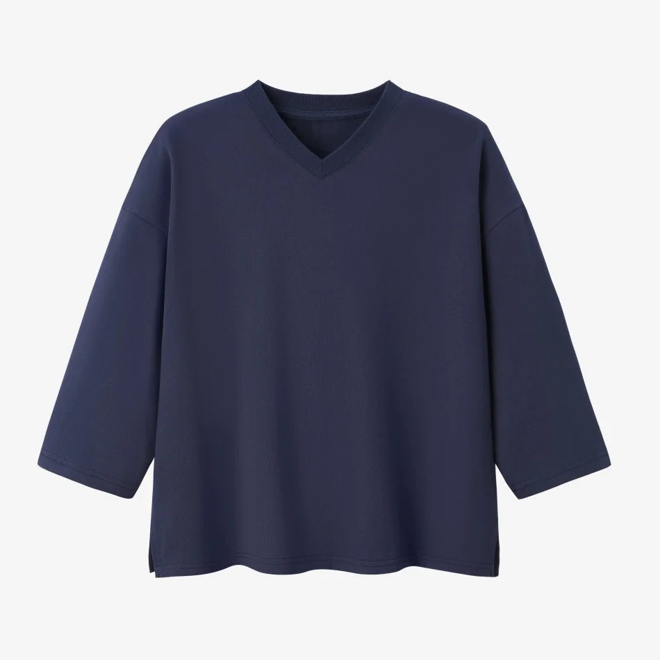 AS SS26 Fashion loose T-shirt dress + V neck T-shirt  + skirt  set casual style  woman clothes