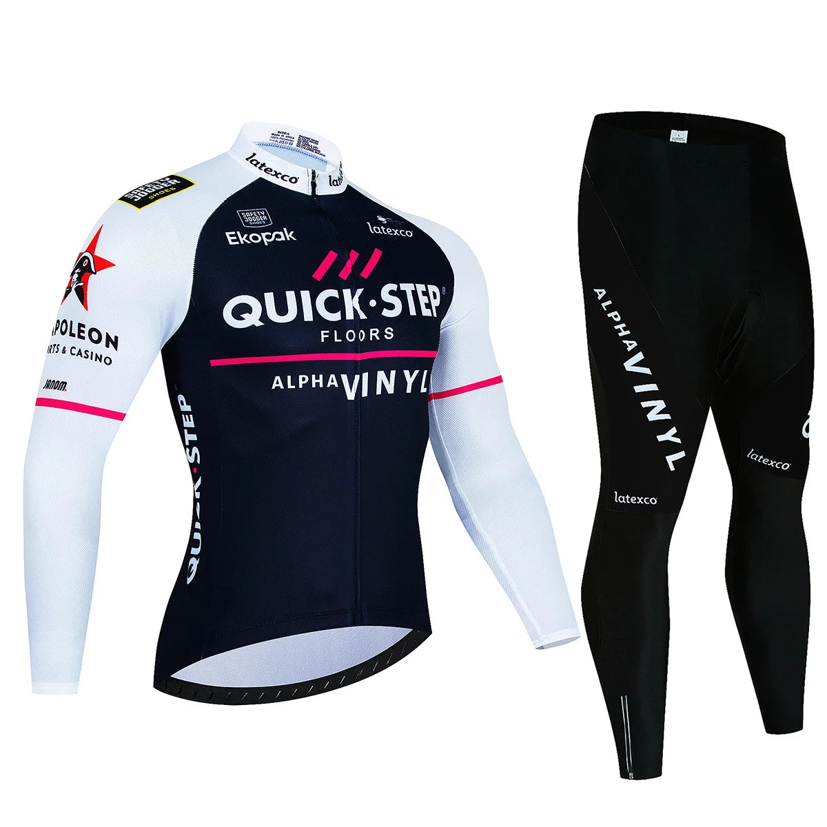 Winter QUICK STEP Cycling Jerseys Set MTB Bike Clothes Maillot Ropa Ciclismo Invierno Bicycle Thermal Fleece Cycling Clothing