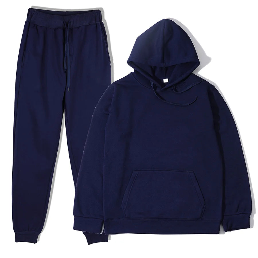 Men's Sports Suits Fashion Tracksuit Women Hoodies + Pants Two Pieces Sets Running Casual Sweatshirts Sweatpants Men's Clothing