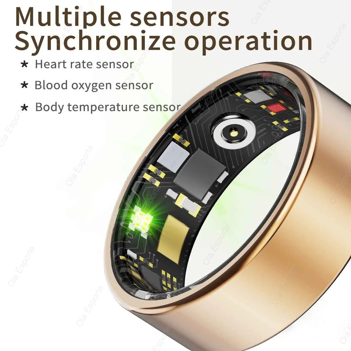 2026 New Multi-Functional Smart Ring Men Women With Charging Case Heart Rate Blood Oxygen Monitoring Waterproof For Android iOS