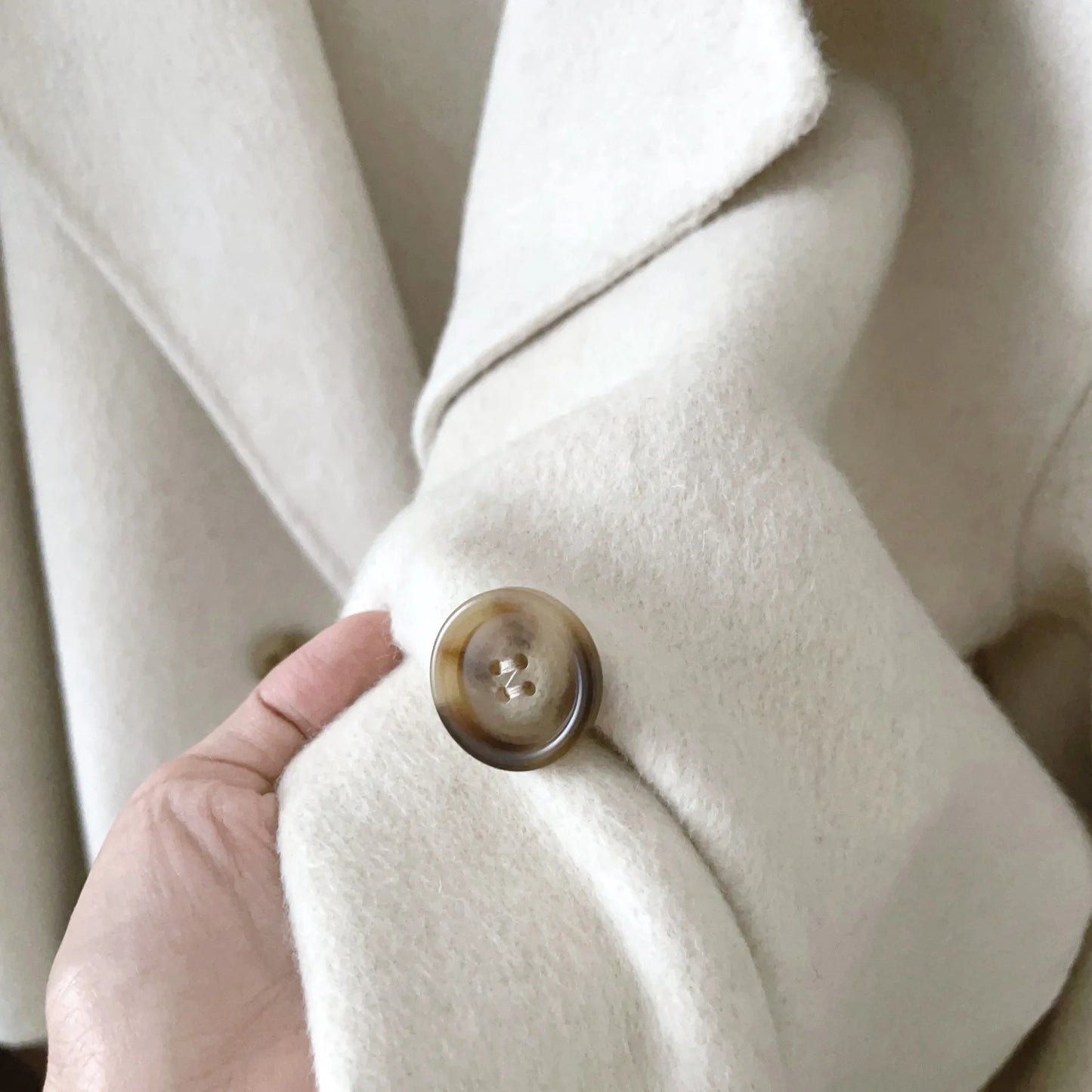 2025 Spring Women Drouble Breasted Woolen Coat Loose Style Cashmere Winter Clothes Long Coats Tops New