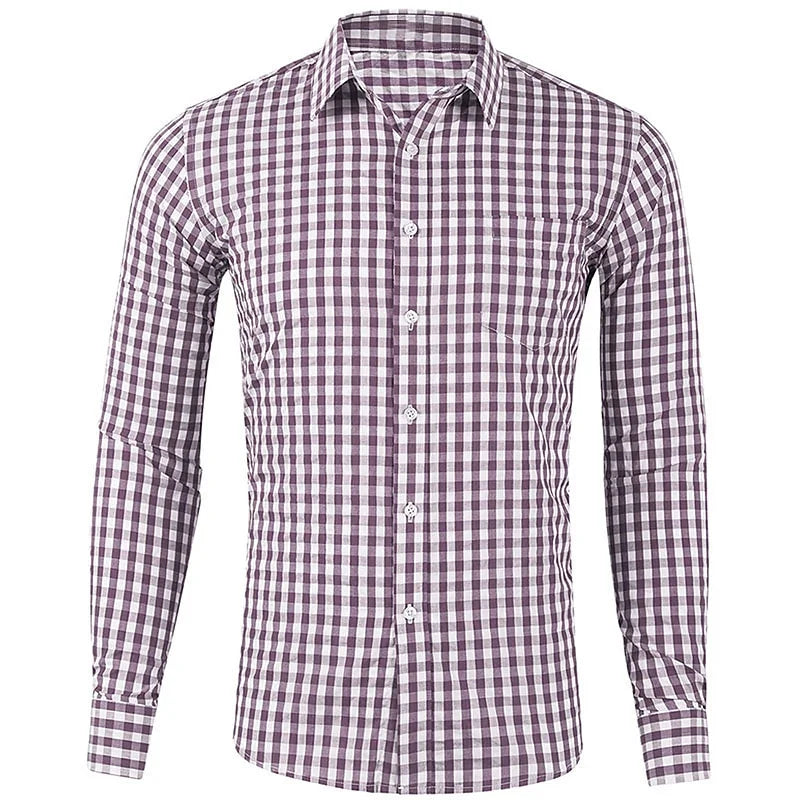 Men's Long Sleeve Shirt Casual Plaid Color Summer 3D Printed Lapel Shirt Summer New  Fashion Casual Men's Clothing Unisex Tops