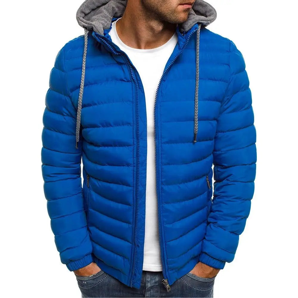 Male Loose Overcoat Clothing Outdoor Casual Sportswear Fashion Streetwear Style Hooded Warm Zipper Jacket 2025 Autumn And Winte