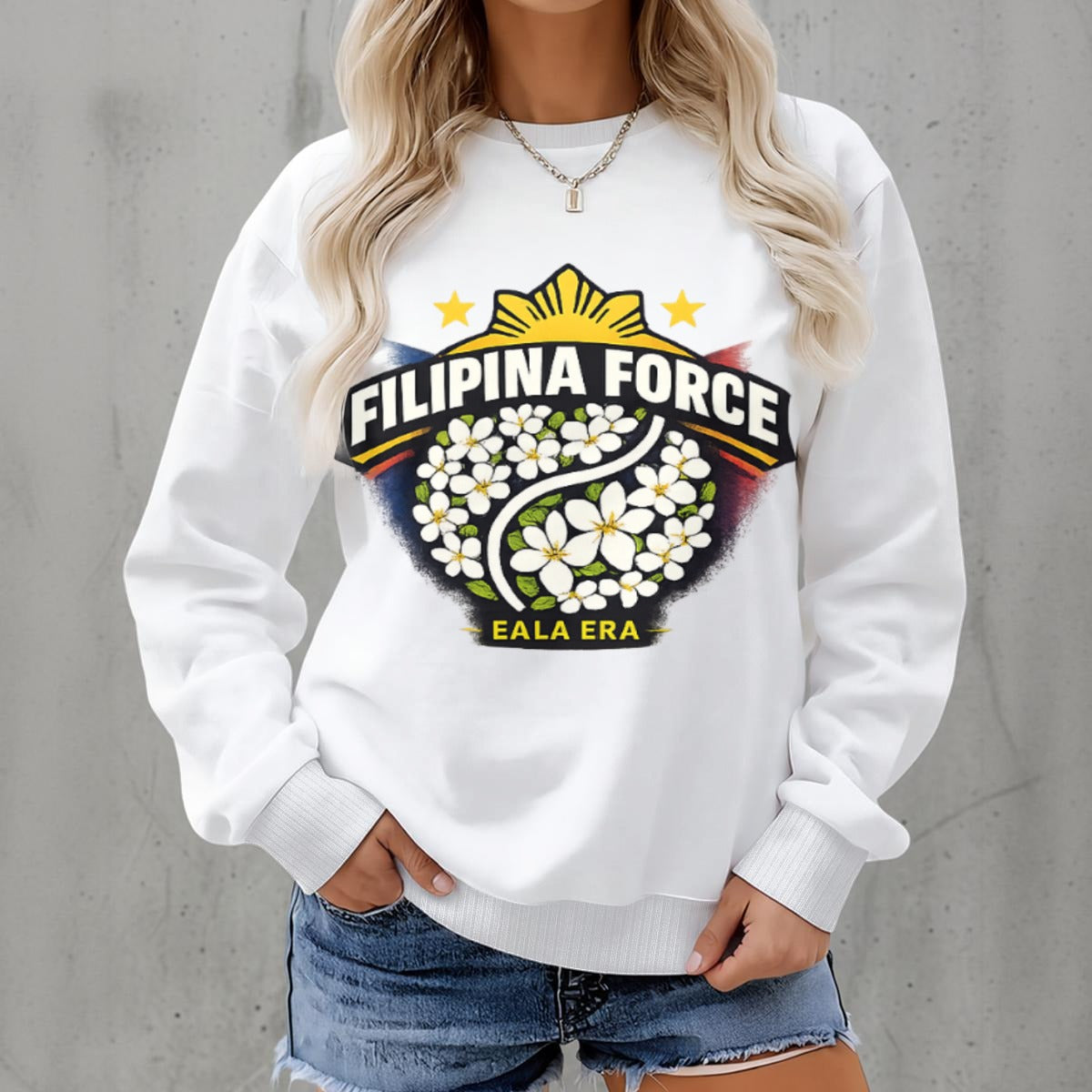 Women's Fleece Crew Neck Sweatshirt|DTF