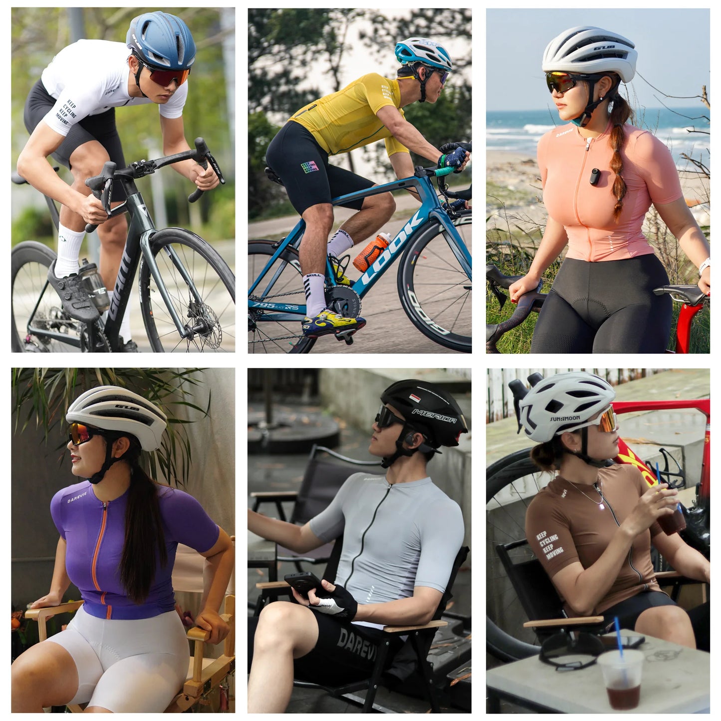 DAREVIE Cycling Jersey Anti-UV SPF 50+ Anti-Slip Pro Line Man Cycling Maillot Cool Technology Quickly Dry Female Clothing